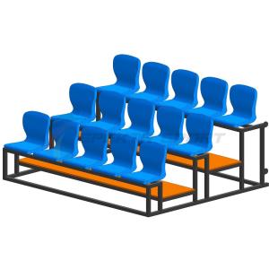 Купить Трибуна мобильная 3 ряда сиденья пластиковые на 15 мест в Туране 